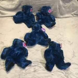 5 pc Lot of Blue Stuffable Vermont Teddy Bears